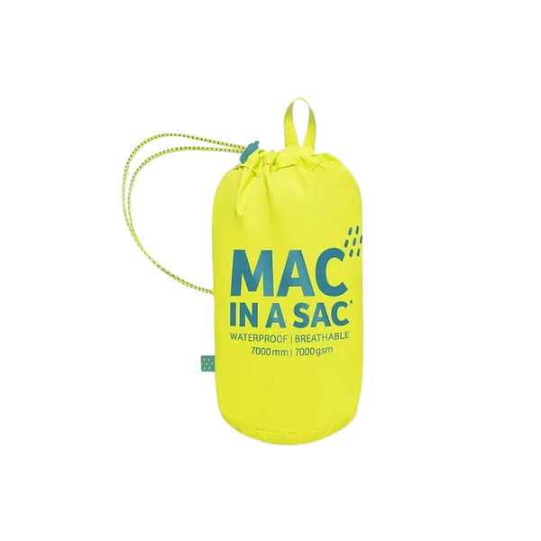 Target Dry Mac in a Sac Origin Unisex Waterproof Packaway Jacket in Neon Yellow