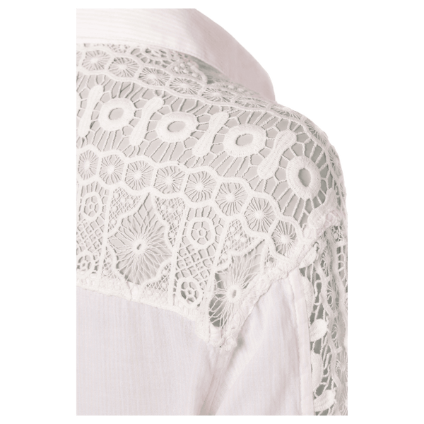 Holland Cooper Oversized Cotton Lace Shirt for Women