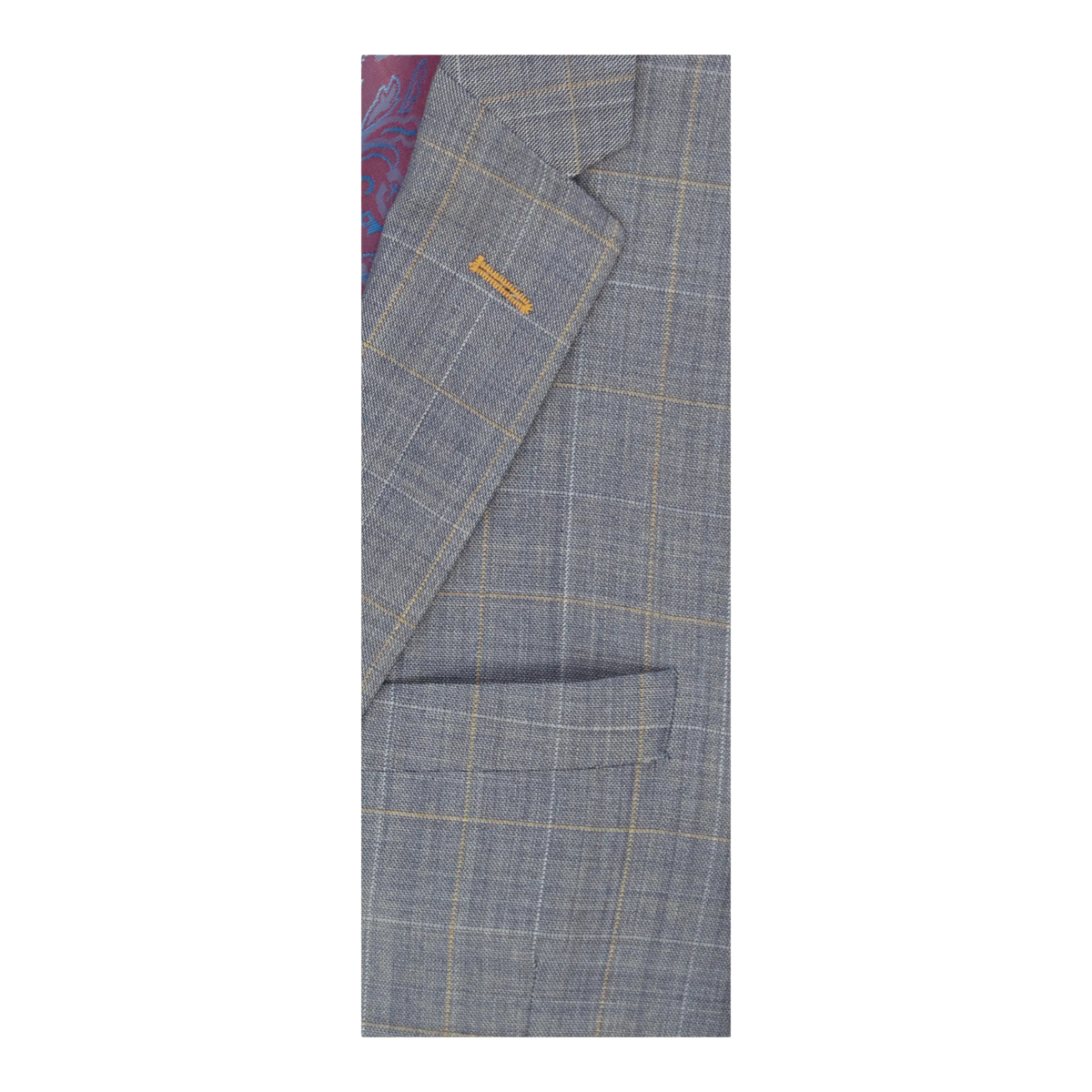 Coes Check Suit Jacket For Men In Sky Coes coes-check-suit-jacket-for-men-in-sky-coes