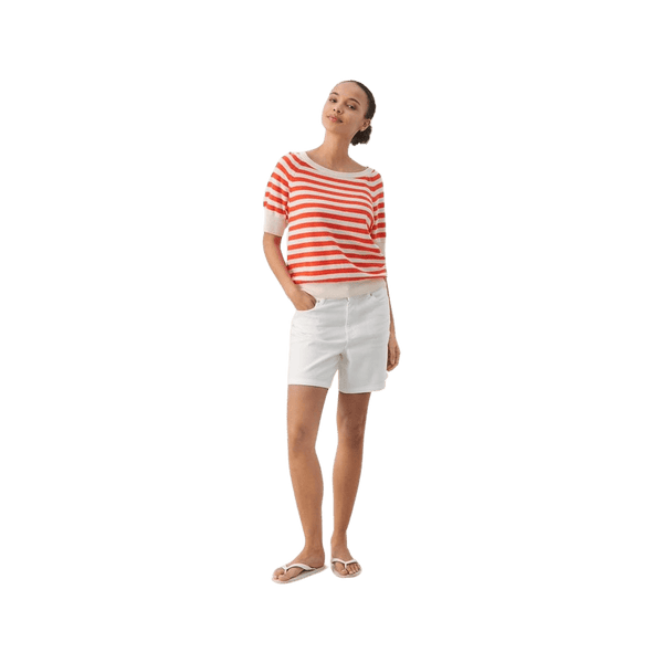 Part Two Glennie PW Short Sleeve Pullover Knit Top
