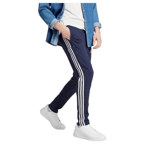 Adidas 3-Stripes Essentials Single Jersey Tapered Open Hem Trousers for Men