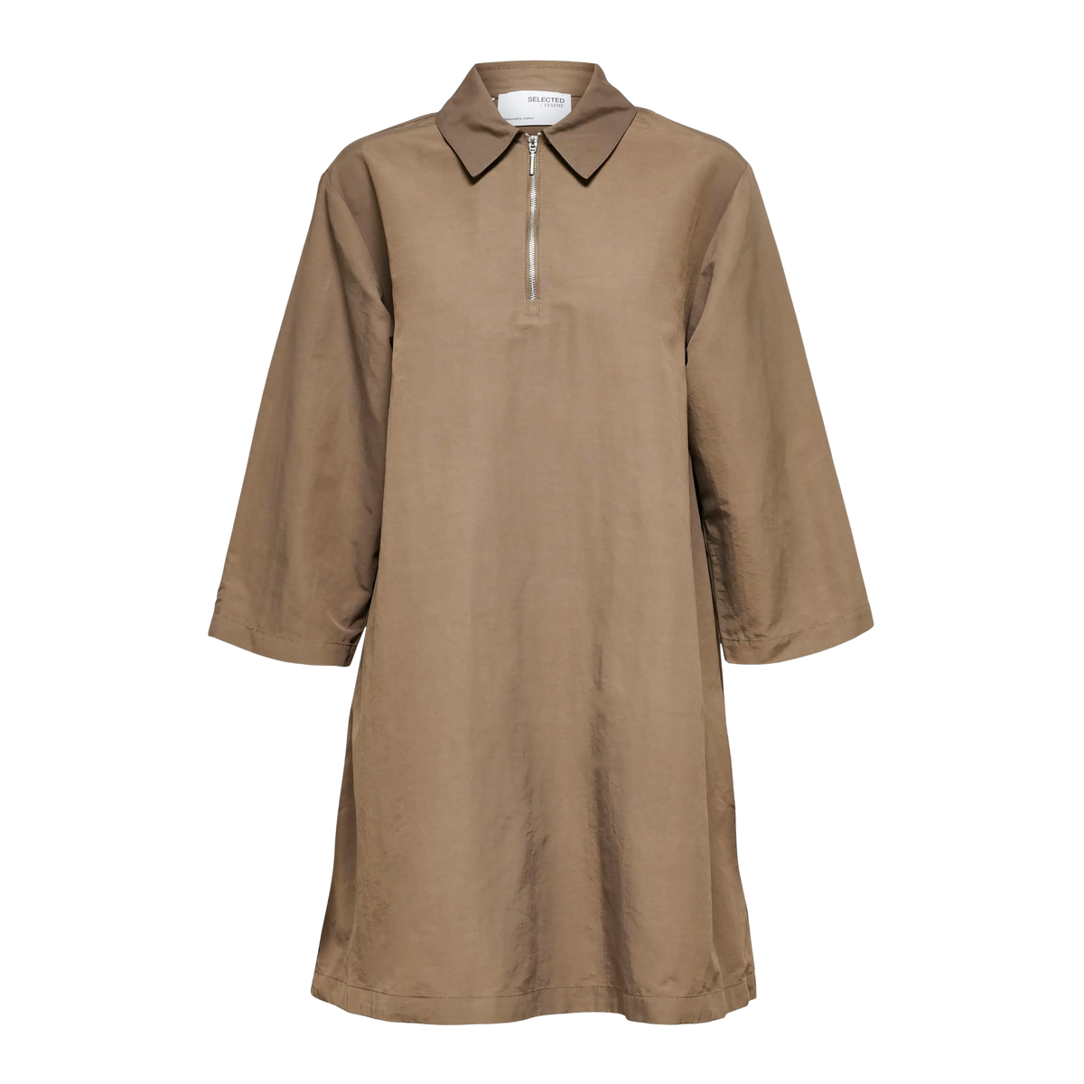 Selected Femme Nia Midi Zipper Dress For Women Coes