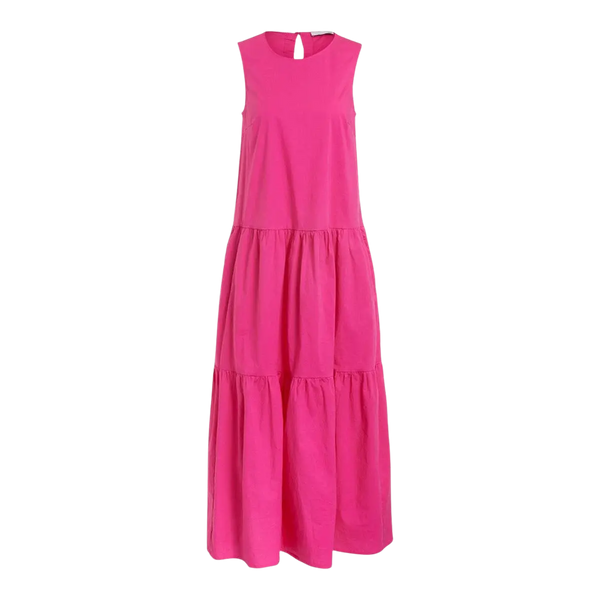 Oui Cotton Tiered Maxi Dress for Women