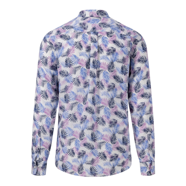 Fynch-Hatton Long Sleeve Floral Linen Shirt