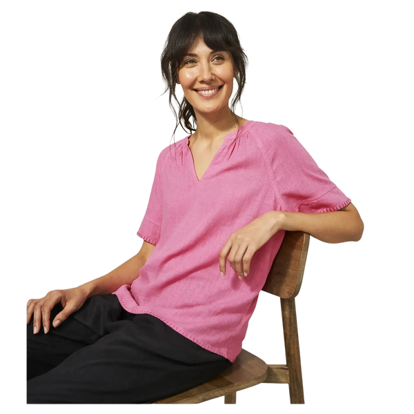 White Stuff Cora Linen Blend Top