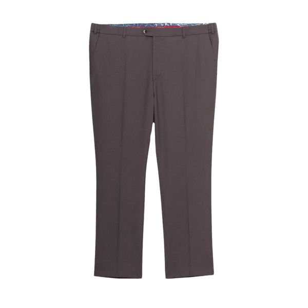 Meyer Oslo Soft Gabardine Trousers for Men in Brown
