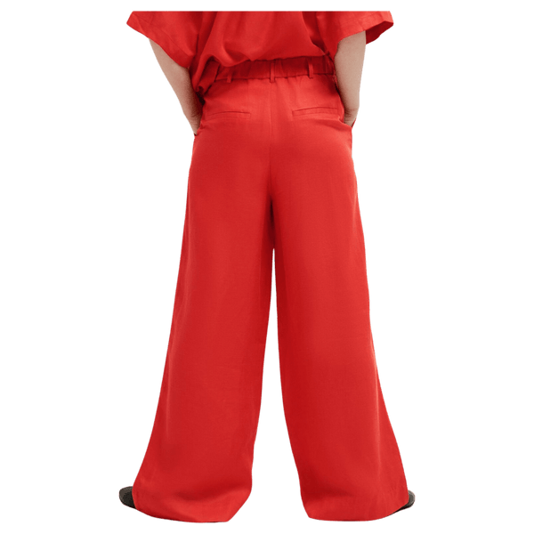 Selected Femme Lyra High-Waisted Wide-Leg Linen Trousers