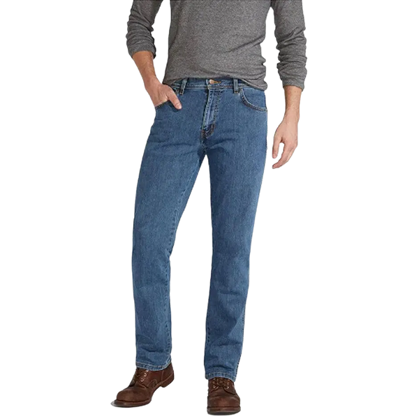 Wrangler Texas Stretch Jeans for Men in Stonewash