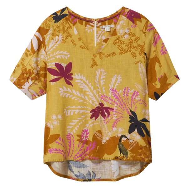 White Stuff Kate Linen Blend Top