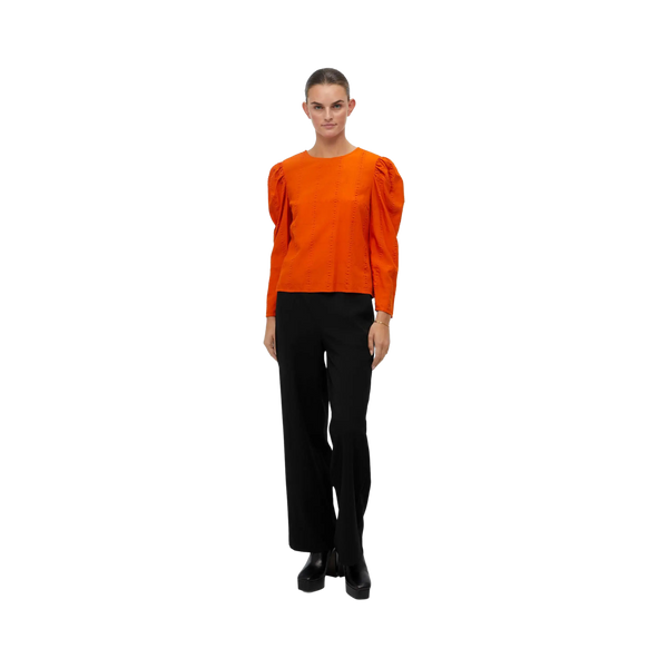 Object Andia Long Sleeve Top for Women