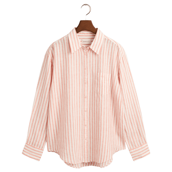 GANT Striped Linen Long Sleeve Shirt for Women