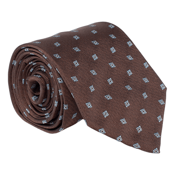 Golding Diamond Medallion Woven Tie