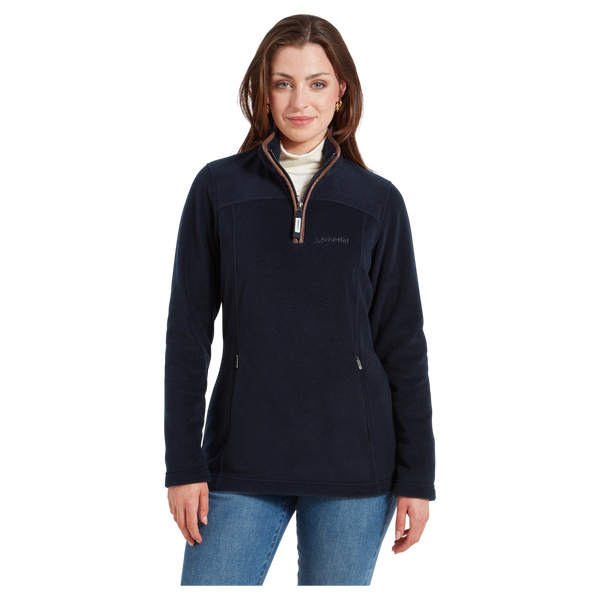 Schoffel Tilton 1/4 Zip Fleece Top in Navy