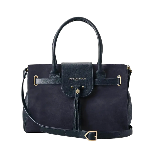 Fairfax & Favor Windsor Handbag in Navy