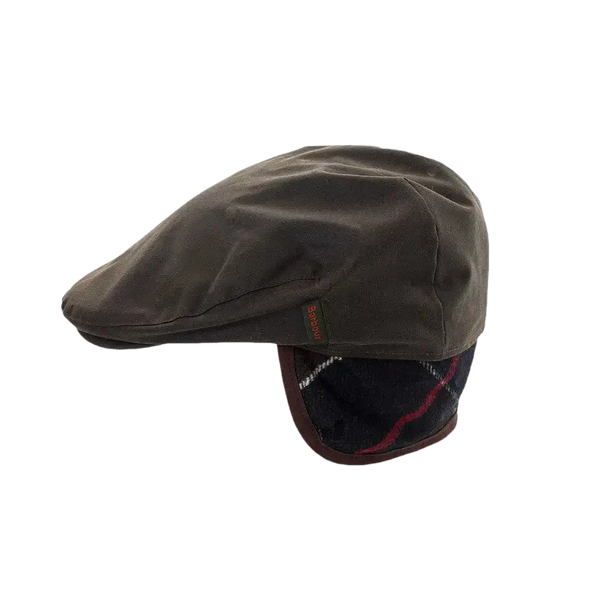 Barbour Cheviot Tartan Cap in Olive