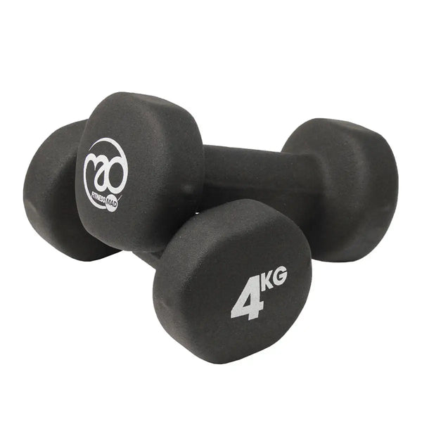 Fitness Mad Neoprene 4kg Dumbbell (Pair)