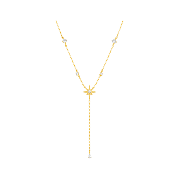 Orelia Jewellery Crystal & Starburst Fine Larist Necklace