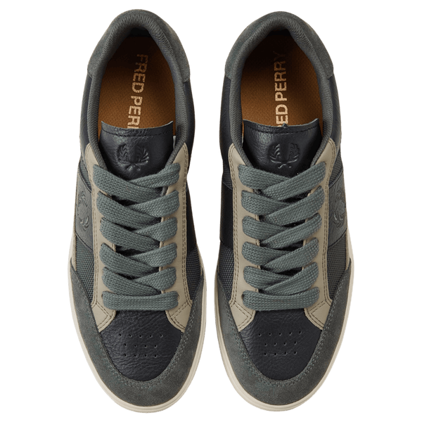 Fred Perry B440 Textured Leather Trainers for Men