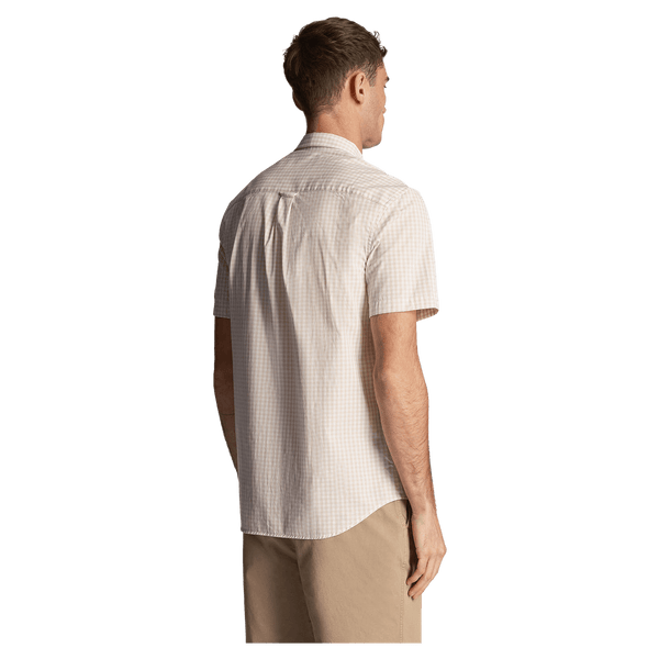 Lyle & Scott Short Sleeve Slim Fit Gingham Shirt