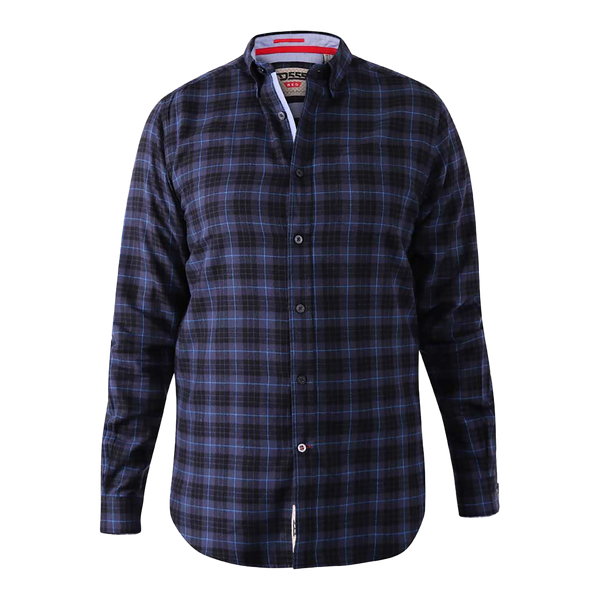 Duke Dovercourt Long Sleeve Flannel Check Shirt for Men