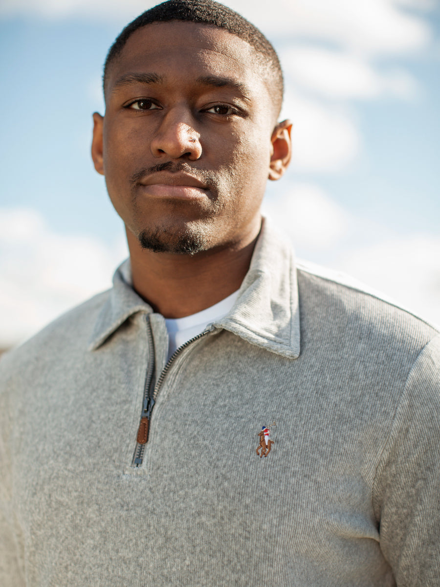 Polo Ralph Lauren Long Sleeve 1/4 Zip Corduroy Sweatshirt Coes