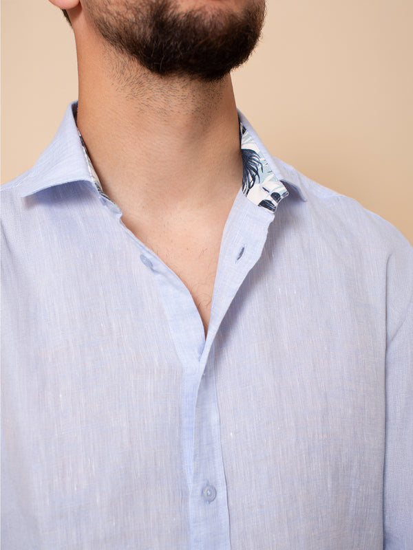 William David Orford Short Sleeve Linen Shirt