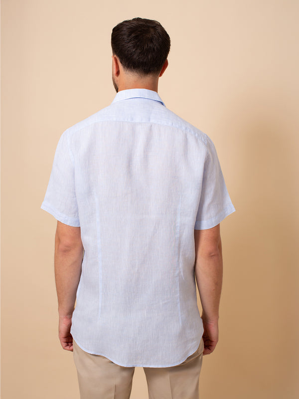 William David Orford Short Sleeve Linen Shirt