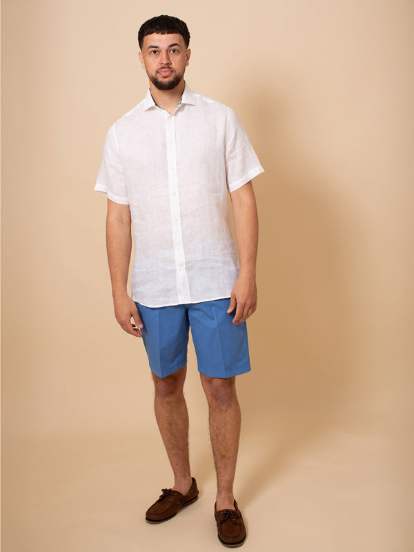William David Orford Short Sleeve Linen Shirt