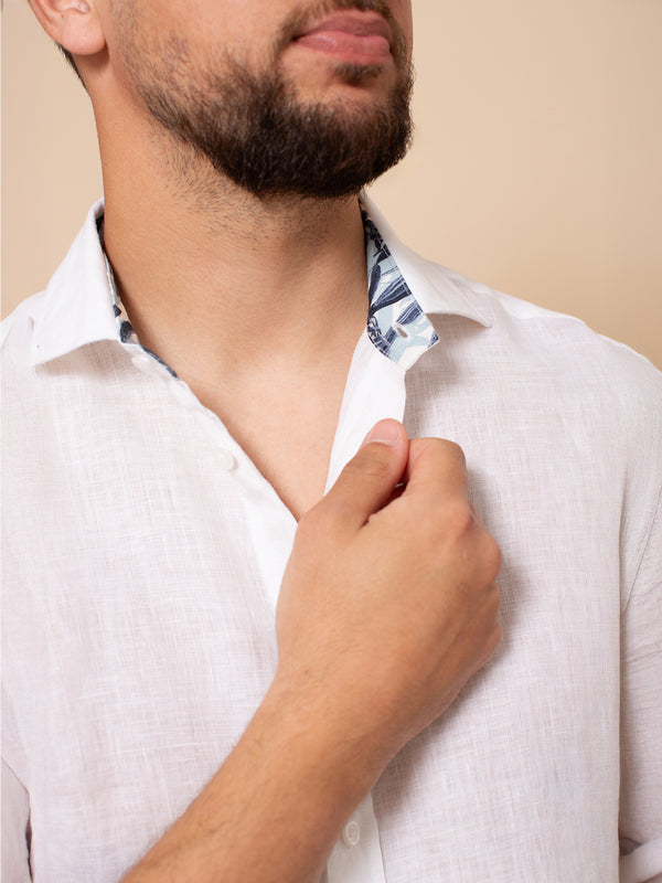 William David Orford Short Sleeve Linen Shirt