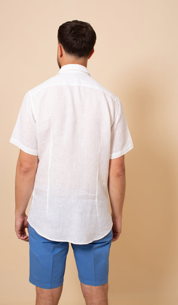 William David Orford Short Sleeve Linen Shirt