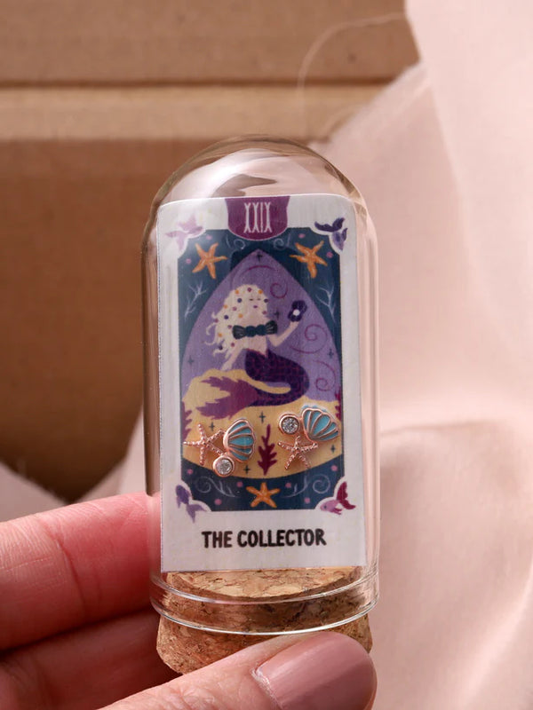 Attic Creations The Collector - Shell And Starfish Crystal Earrings