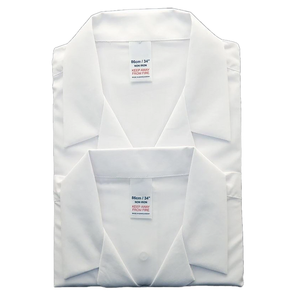 Girls’ School Blouse LS Rever Collar Twin Pack