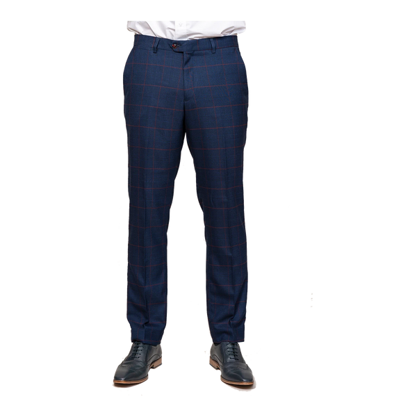 Marc Darcy Edinson Check Suit Trouser for Men