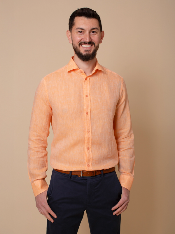 William David Orford Long Sleeve Linen Shirt