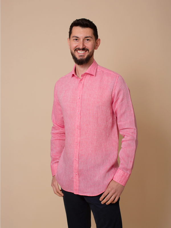 William David Orford Long Sleeve Linen Shirt