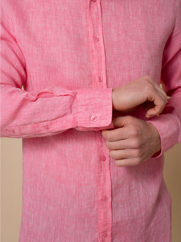 William David Orford Long Sleeve Linen Shirt
