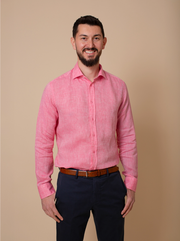 William David Orford Long Sleeve Linen Shirt