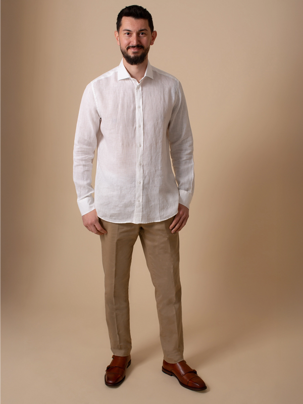 William David Orford Long Sleeve Linen Shirt