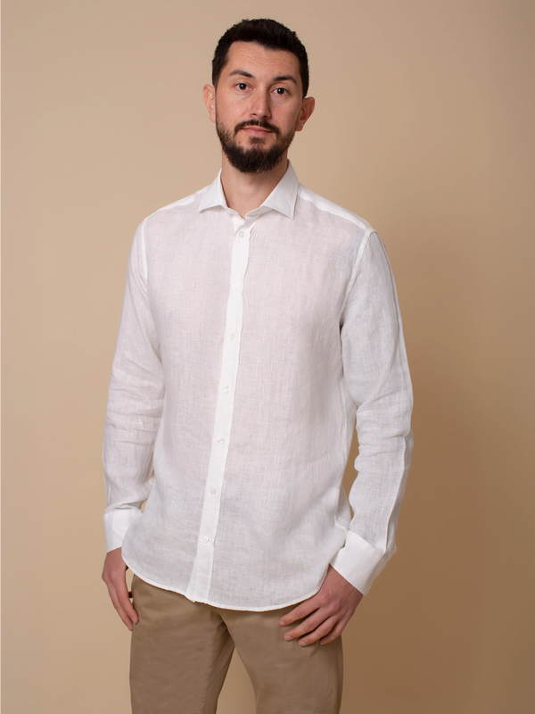 William David Orford Long Sleeve Linen Shirt