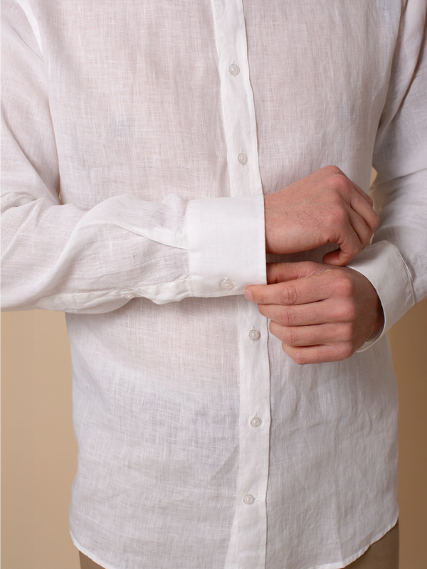 William David Orford Long Sleeve Linen Shirt