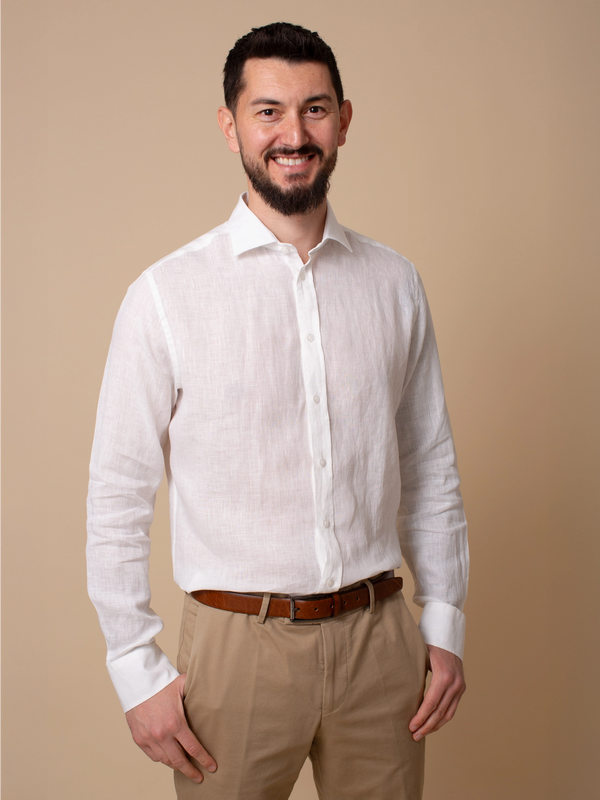 William David Orford Long Sleeve Linen Shirt