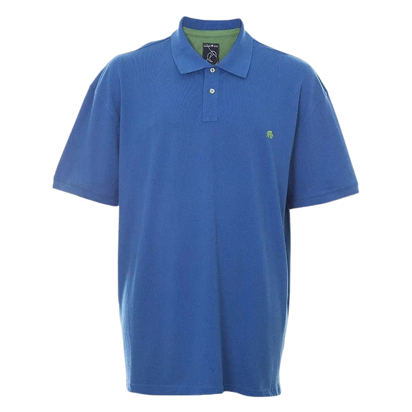 Raging Bull Big & Tall New Signature Polo Shirt for Men in Cobalt