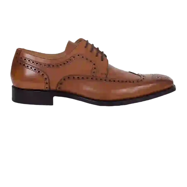 Barker Larry Brogue Shoes in Tan