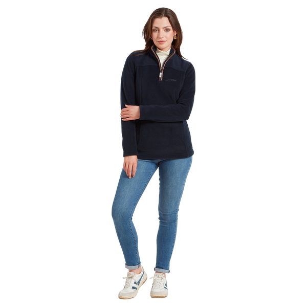Schoffel Tilton 1/4 Zip Fleece Top in Navy