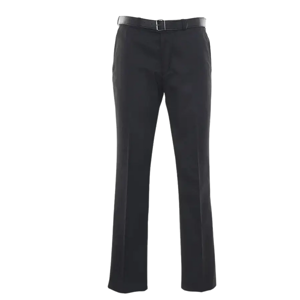 Boys Senior Slim Fit Trousers in Charcoal