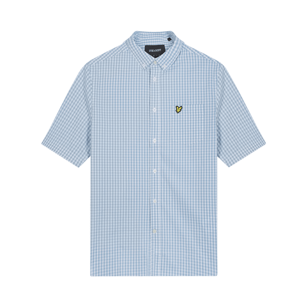 Lyle & Scott Short Sleeve Slim Fit Gingham Shirt