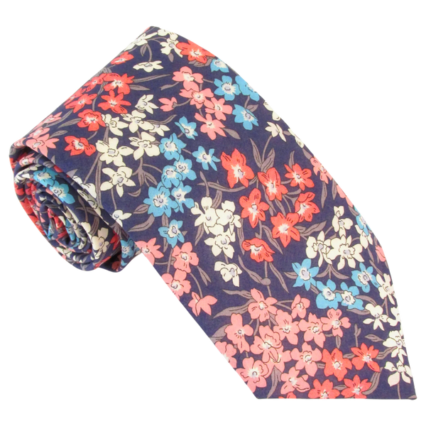 Van Buck Extra Long Tie Made With Liberty Fabric