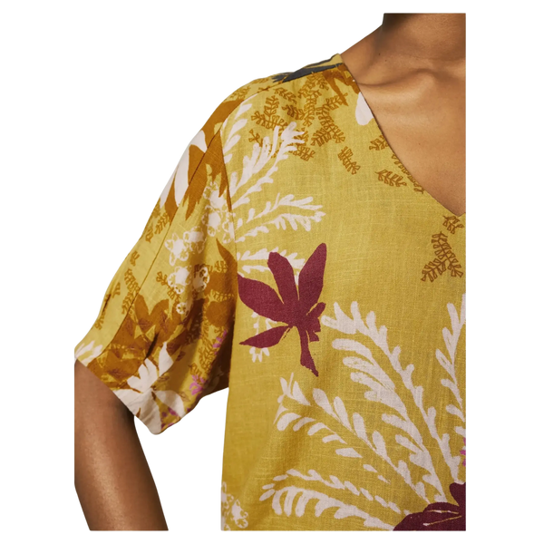 White Stuff Kate Linen Blend Top