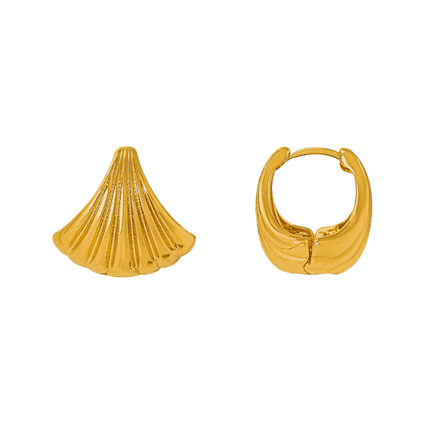 Orelia Jewellery Scallop Fan Earrings for Women