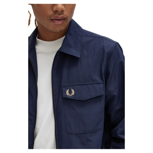 Fred Perry Zip Over Shirt for Men